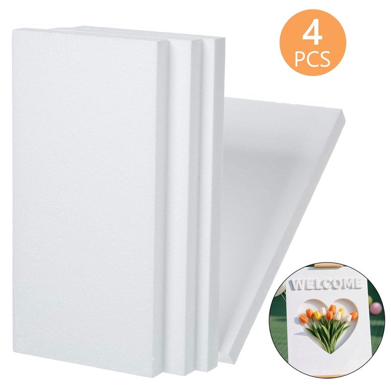 Craft Foam Boards Set - Lightweight Rectangular Foam Blocks for Art & DIY Projects
