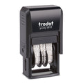 Self-Inking Date Stamp with Pocket Size Black Impression - MMM-DD-YYYY Format