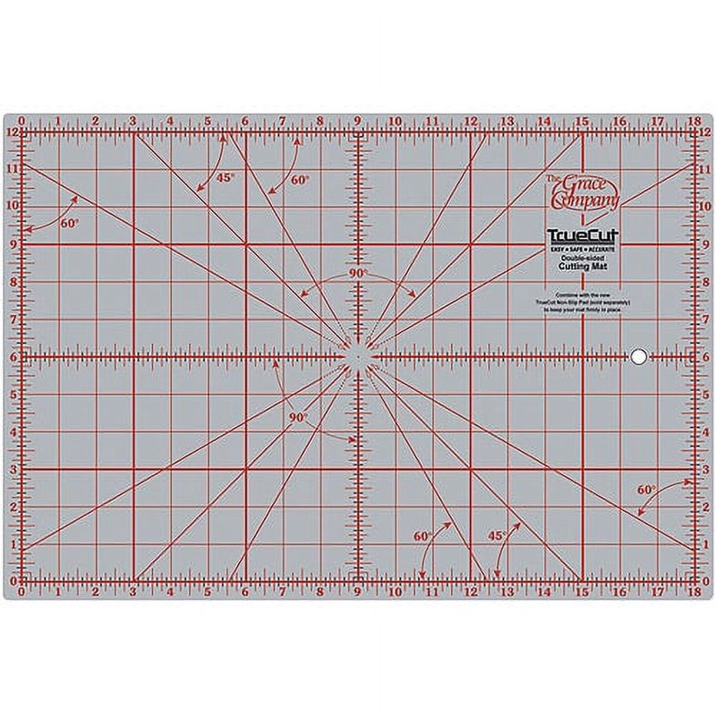 Double-Sided Self-Healing Cutting Mat 12x18 Inches for Quilting & Crafting