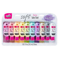 Pastel Fabric Paint Set - 10 Colors, Matte Finish, Permanent & Flexible