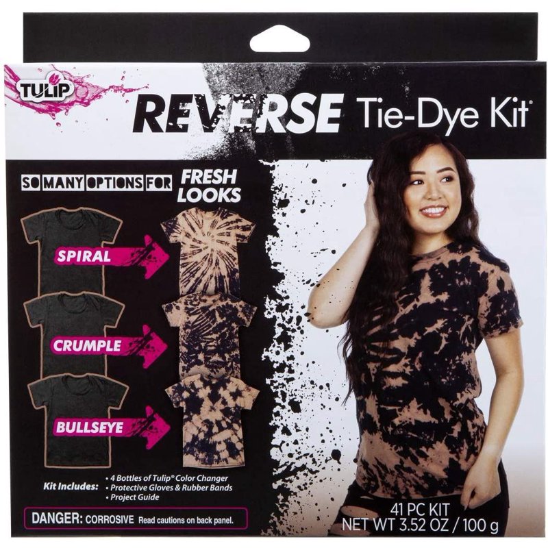 Reverse Tie-Dye Kit for Dark Fabrics - 41 Pieces for Creative Designs