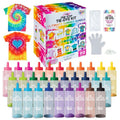 Tie-Dye Kit with 30 Vibrant Dyes & Accessories - Rainbow Summer Bundle