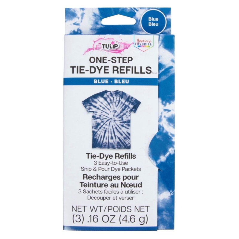 Tie-Dye Kit Refill Packs - 3 Pack 4oz Concentrated Dyes for Fabric Coloring