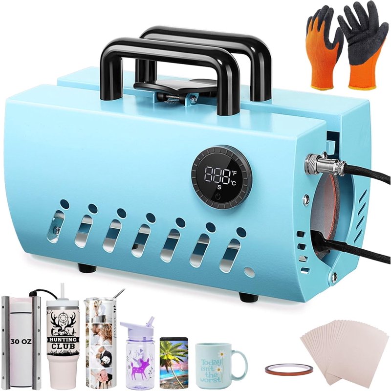 30oz Mug Heat Press Machine for Sublimation & Tumblers - Portable DIY Cup Transfer