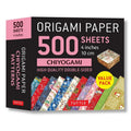 Origami Paper Pack - 500 Sheets 4x4 Inch Double Sided Chiyogami Patterns