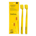 Extra Soft Manual Toothbrush 2 Pack with Eco-Friendly Handle - Yellow