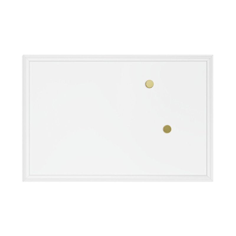 Magnetic Dry Erase Board 20x30 in. with White Decor Frame for Office & Home