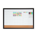 Magnetic Dry Erase Calendar Board 30x20 in with Frame for Office Home Classroom
