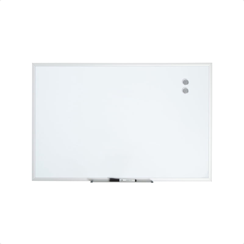 Magnetic Dry Erase Whiteboard - 35x23 inch Office & Classroom Board with Metal Frame