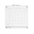 Acrylic Dry Erase Monthly Calendar Board 16x16 with Magnetic Bulletin Bar