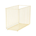 Gold Metal Hanging File Basket for Office & Home Organization - 9.2x12.4x6.1 Inches