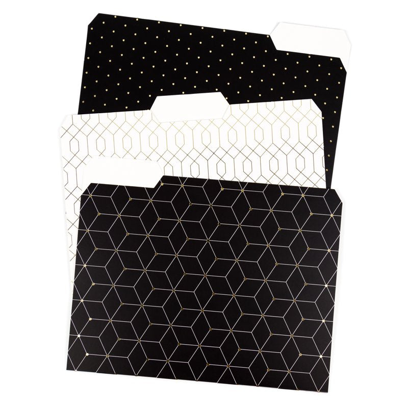 U Brands Classic File Folders, 3-Tab, Letter Size, 24 Count
