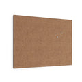 Frameless 24x18 Cork Bulletin Board - Natural Self-Healing Cork Surface