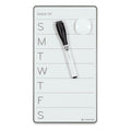 Frameless Dry Erase Weekly Board - Magnetic Surface, Modern Design