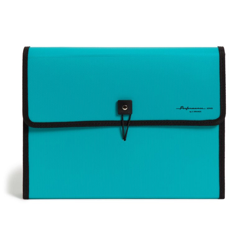 Expandable 13-Pocket File Folder with Tabs - Durable Poly Organizer