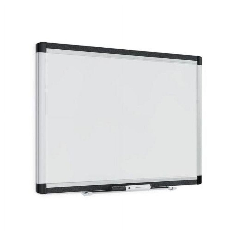 Magnetic Dry Erase Board with Cork Strip 24x18 Inch White Steel Office Memo