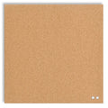 Frameless Cork Bulletin Board 14x14 Inches Wall Mount Office Home Use