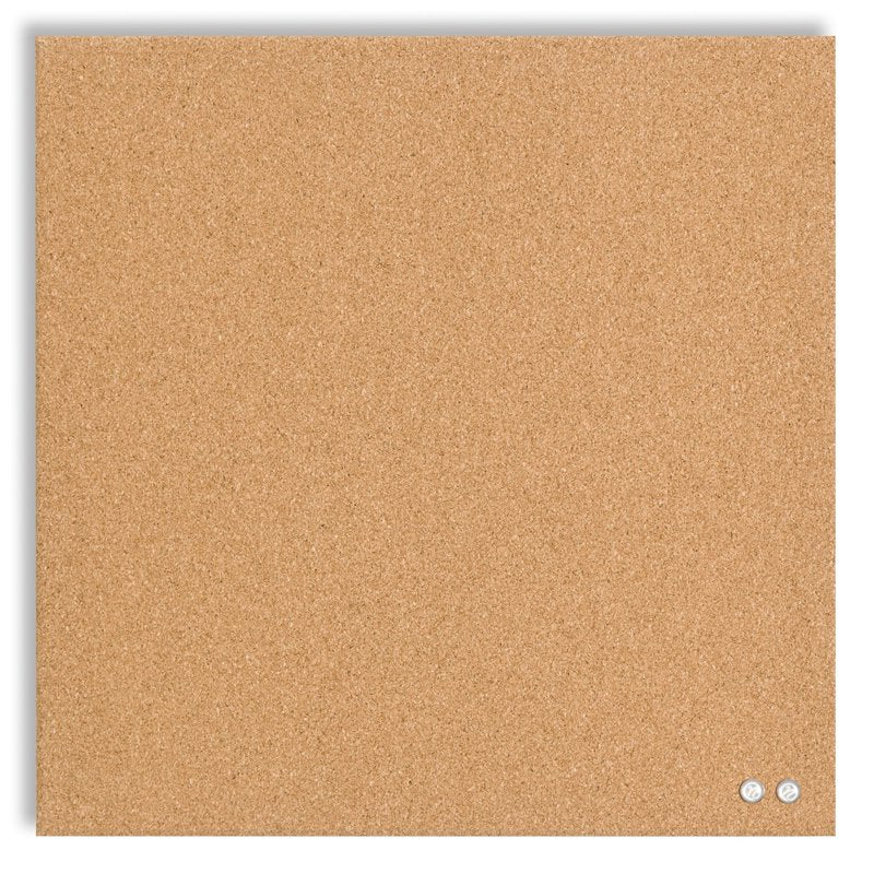 Frameless Cork Bulletin Board 14x14 Inches Wall Mount Office Home Use