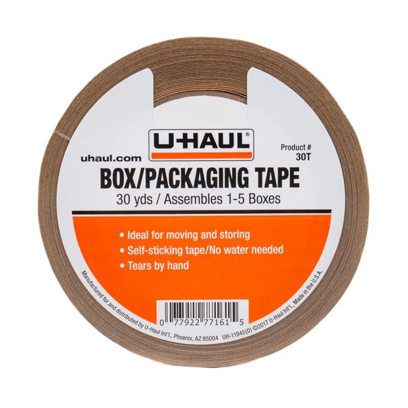 Paper Packing Tape - 30 Yard Roll for Moving & Shipping
