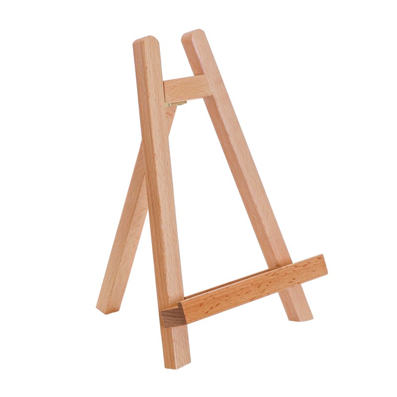Small Beechwood Tabletop Artist Easel - Portable Display & Painting Stand