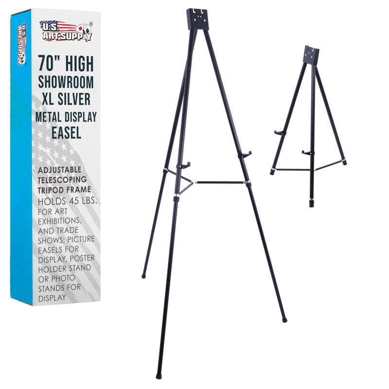 Heavy Duty Adjustable Aluminum Display Easel - Supports 45 lb for Art Signs & Posters