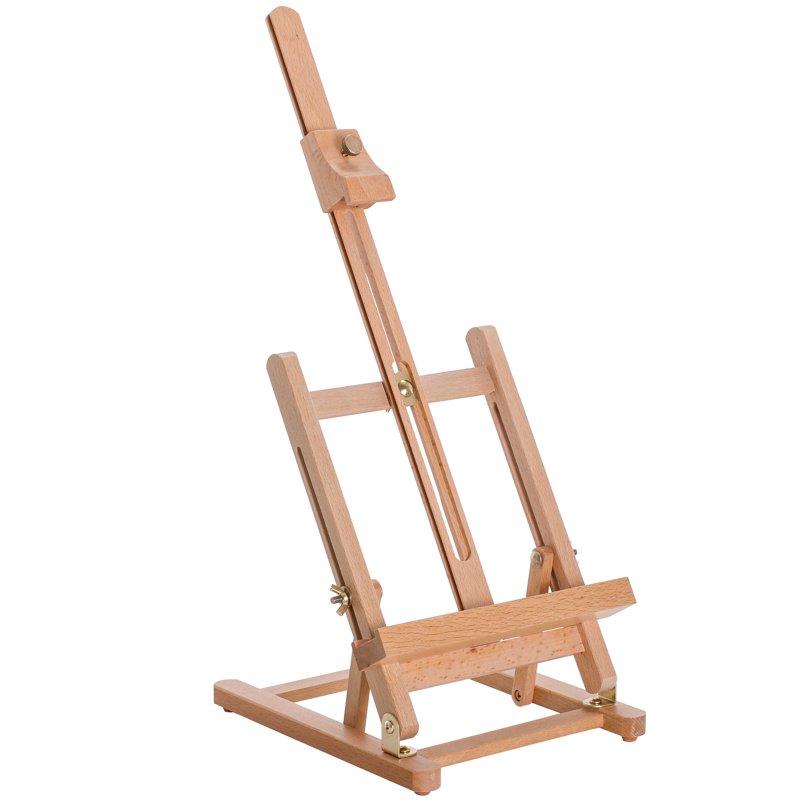 Small Wooden Tabletop Artist Easel with Adjustable Beechwood for Canvas up to 16"