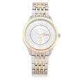 Men's Two-Tone Silver and Gold Analog Watch with Round Dial