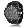 Men's Analog Watch with Black Rubber Strap - Casual Sport Style US9766WM