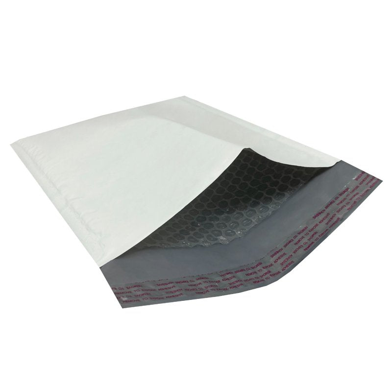 Poly Bubble Mailer Bags - 8.5 x 12 Inch Self-Sealing Shipping Envelopes, Pack of 100