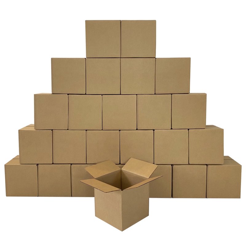 14x14x14 Inch Shipping Boxes - Pack of 25 Foldable Corrugated Storage & Moving Boxes