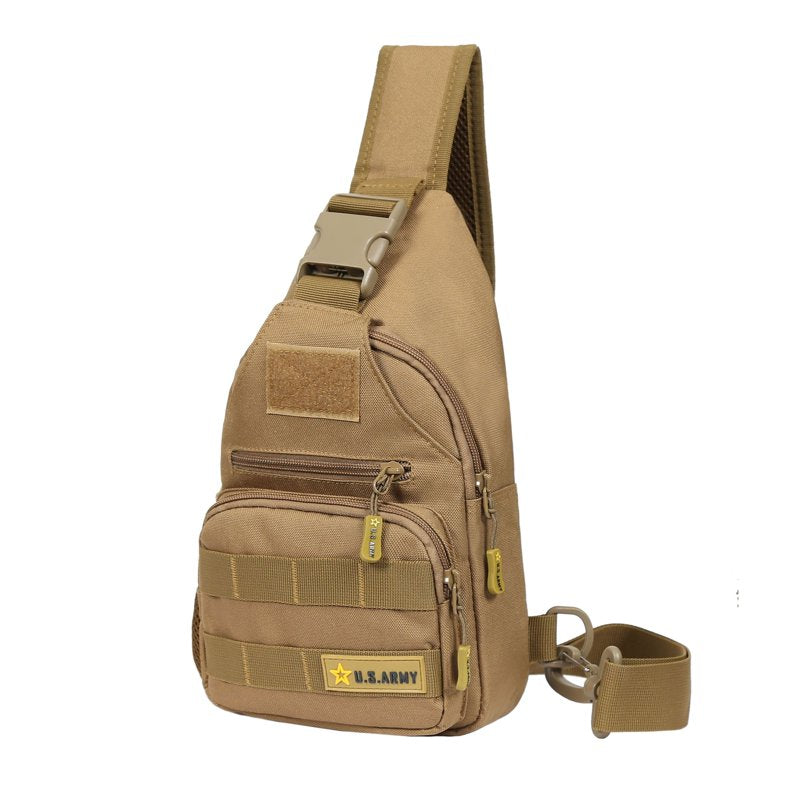 Tactical Sling Bag for Military & Outdoor Use - Water-Resistant, MOLLE Webbing, Multi-Compartment