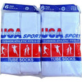 Men's Athletic Cotton Tube Socks - Size 9-15, Cushioned Sports Socks