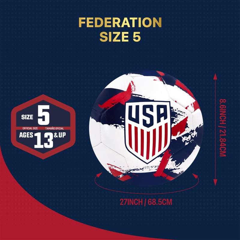 Size 5 Soccer Ball - Official USF Icon Sports Match Ball