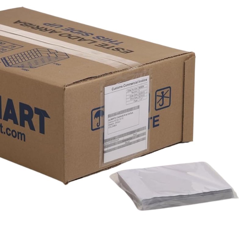 Clear Packing List Shipping Envelopes - Heavy Duty Adhesive, Recyclable, Bulk 100+