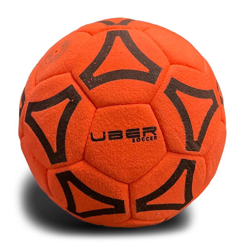 Uber Soccer Indoor Felt Ball - Orange (3) — Soccer Training Ball, 3-Pack, Felt Indoor Soccer