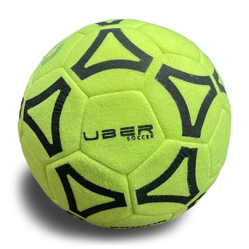 Uber Soccer Indoor Felt Ball (Yellow, 3) - 3-Pack Indoor Soccer Ball