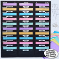 Heavy Duty 30-Pocket Wall Chart Filing System with Labels & Hardware