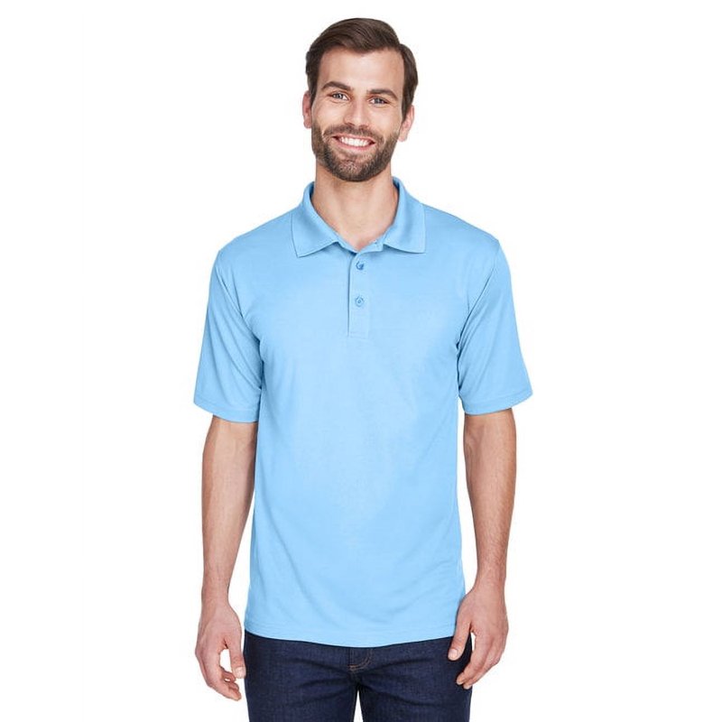 Men's Moisture-Wicking Mesh Polo Shirt with UV Protection - Multiple Sizes & Colors