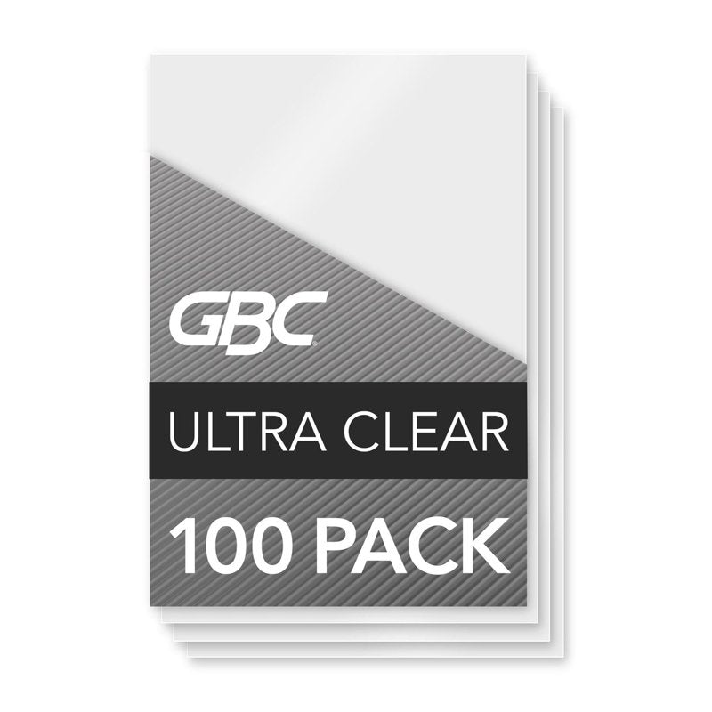 Clear Thermal Laminating Pouches 3.88x2.63 in. 5 Mil Glossy Protective Sheets, 100 Pack