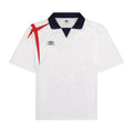 Umbro Boxy Football Shirt – White, Baritone Blue, Goji Berry, Size XXL