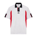 Umbro Men’s Collared Football Shirt - White/Black/Goji Berry, XL (Variation of THIS listing)