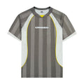 Umbro Men’s Retro Panelled Raglan Shirt - Brushed Nickel / Brilliant White / Blazing Yellow (XL)