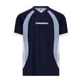 Umbro Men's Retro Panelled Raglan Shirt Baritone Blue / Brilliant White / Blue Fog XL