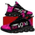 Women's Fashion Sneakers Breast Cancer Awareness Shoes - Lightweight & Breathable