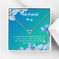 Mother's Day Jewelry Gift Box with Heart Pendant & Gradient Card