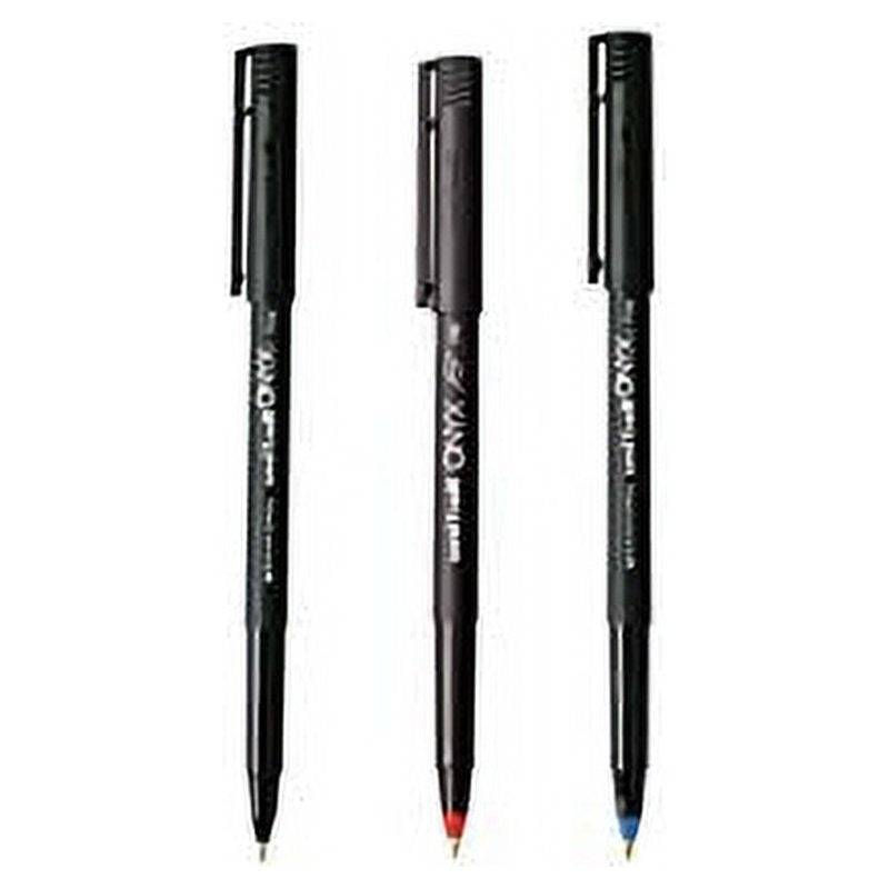 Dye-Based Roller Ball Pen Set - 3 Color Stick Pens for Writing & Office