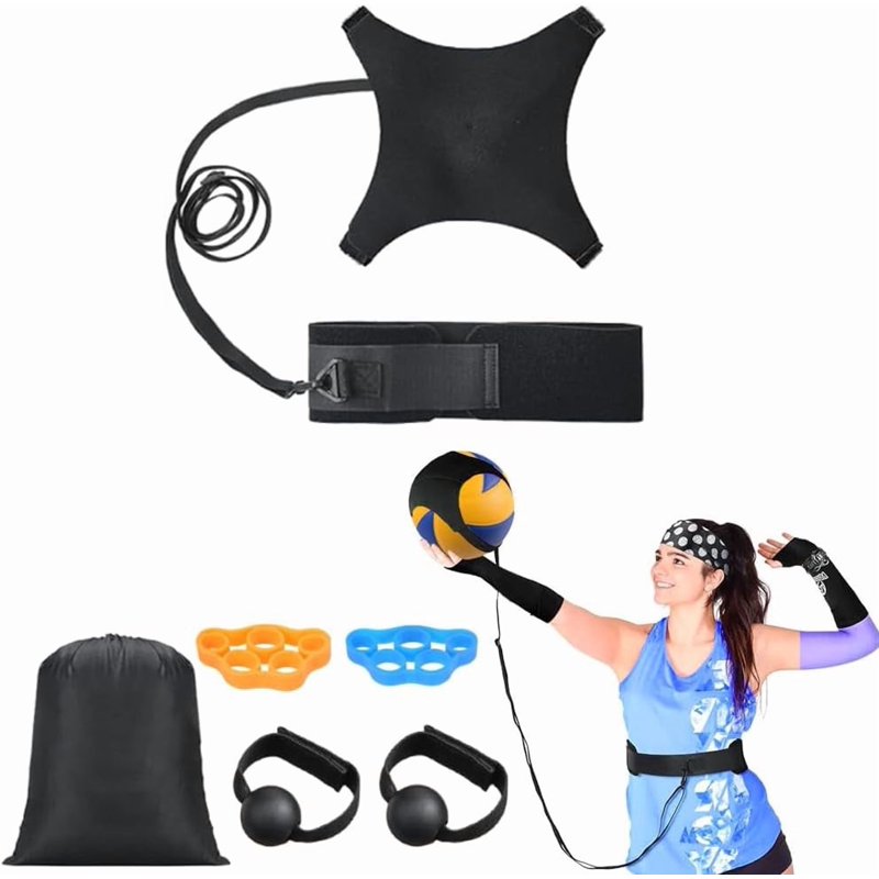 All-in-One Volleyball Training Equipment with Rebounder for Solo Practice