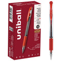 Uniball Rollerball Pens with Gel Ink - Medium 0.7mm Point, Red Ink, Pack Variants