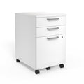 3-Drawer Office File Cabinet Mobile Pedestal for Letter & Legal Files