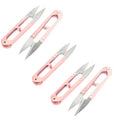 Pink Thread Cutter Scissors Set - 5 Pcs Yarn & Craft Cutting Tools